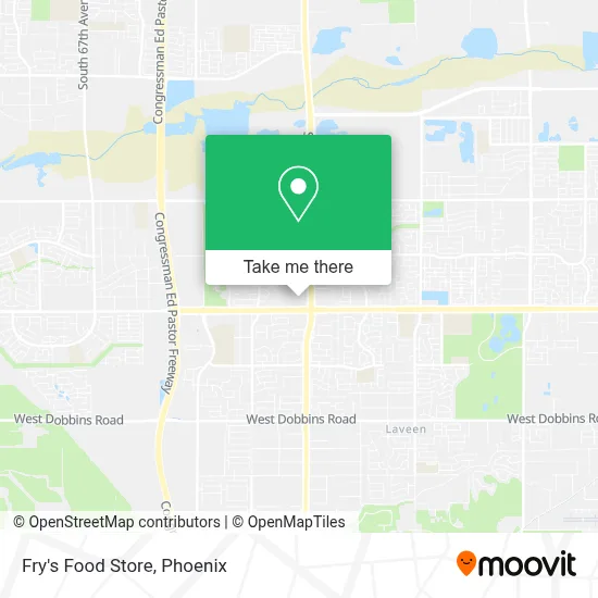 Fry's Food Store map