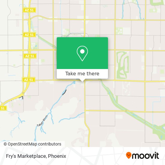 Mapa de Fry's Marketplace