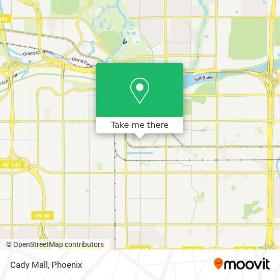 Mapa de Cady Mall