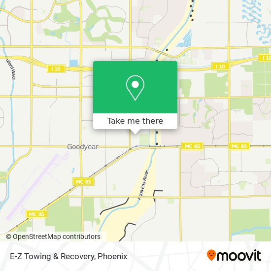 E-Z Towing & Recovery map