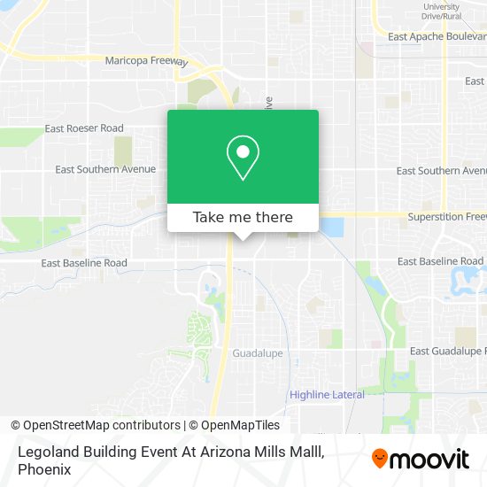 Mapa de Legoland Building Event At Arizona Mills Malll