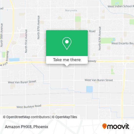 Amazon PHX8 map