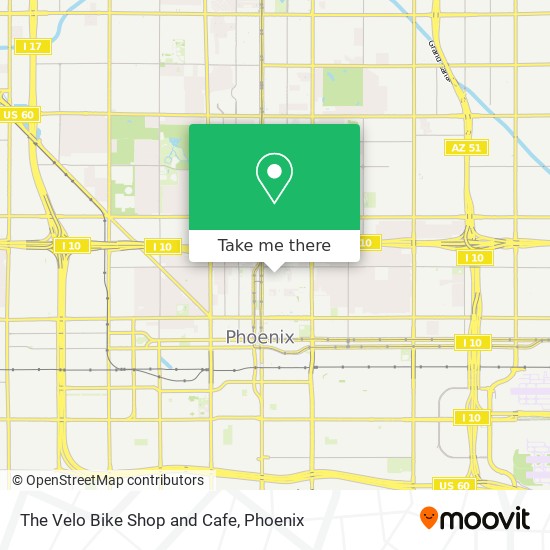Mapa de The Velo Bike Shop and Cafe