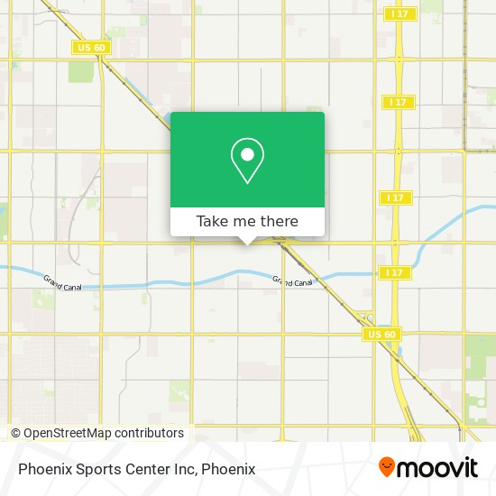 Phoenix Sports Center Inc map