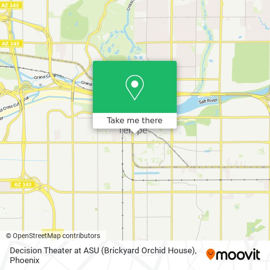 Mapa de Decision Theater at ASU (Brickyard Orchid House)