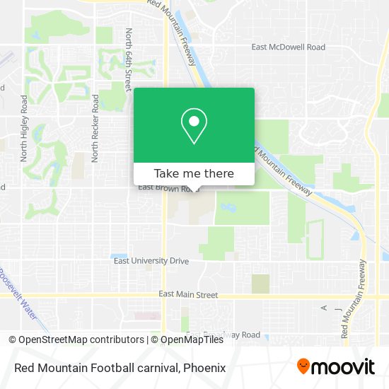 Mapa de Red Mountain Football carnival