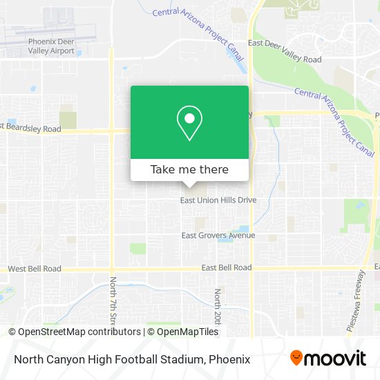 North Canyon High Football Stadium map