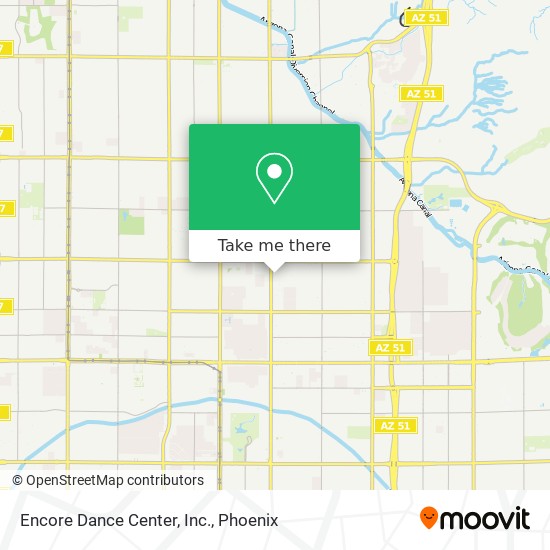 Encore Dance Center, Inc. map