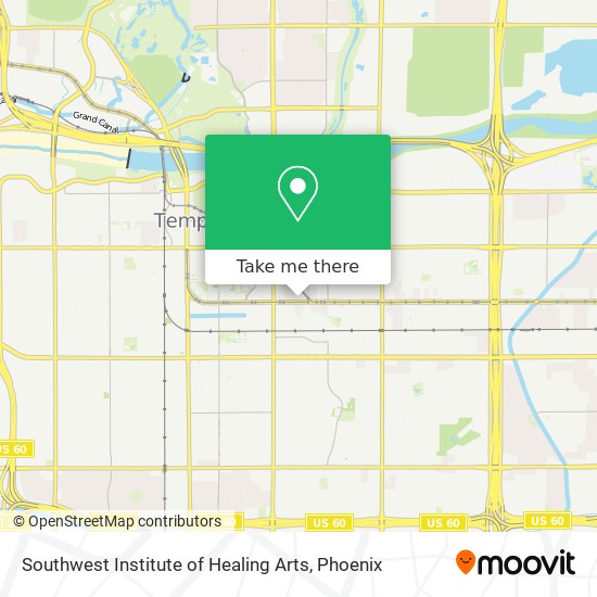 Mapa de Southwest Institute of Healing Arts