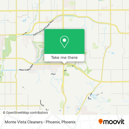 Monte Vista Cleaners - Phoenix map