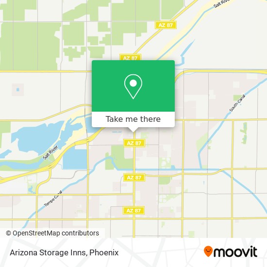 Arizona Storage Inns map