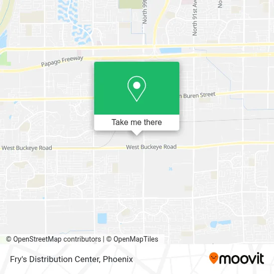Fry's Distribution Center map