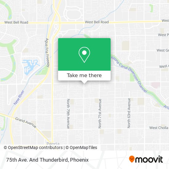 Mapa de 75th Ave. And Thunderbird