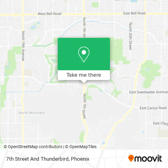7th Street And Thunderbird map