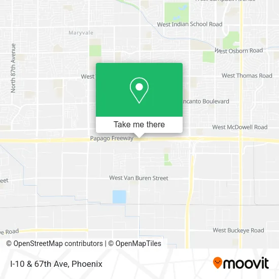 I-10 & 67th Ave map
