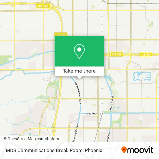 Mapa de MDS Communications Break Room