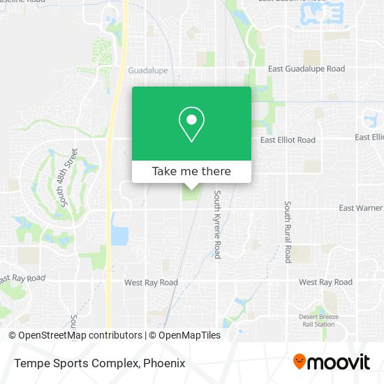 Mapa de Tempe Sports Complex