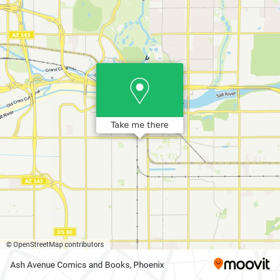 Mapa de Ash Avenue Comics and Books