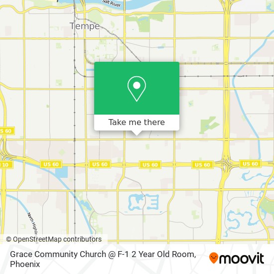 Mapa de Grace Community Church @ F-1 2 Year Old Room