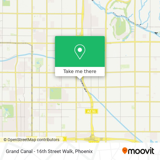 Mapa de Grand Canal - 16th Street Walk