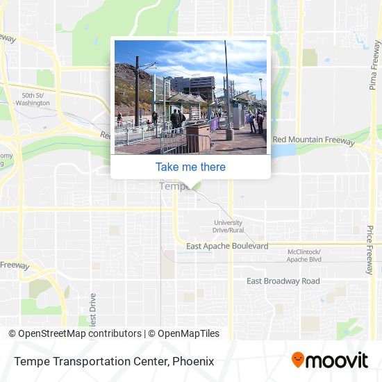 Mapa de Tempe Transportation Center