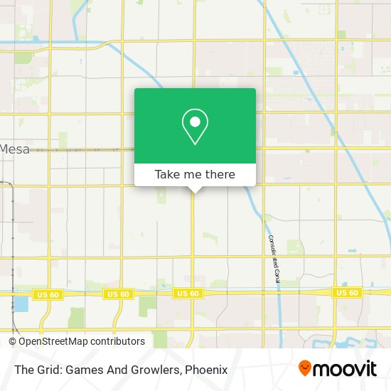 Mapa de The Grid: Games And Growlers