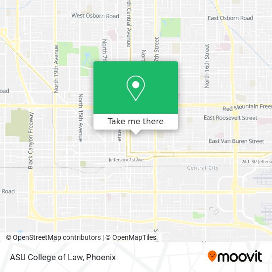 ASU College of Law map