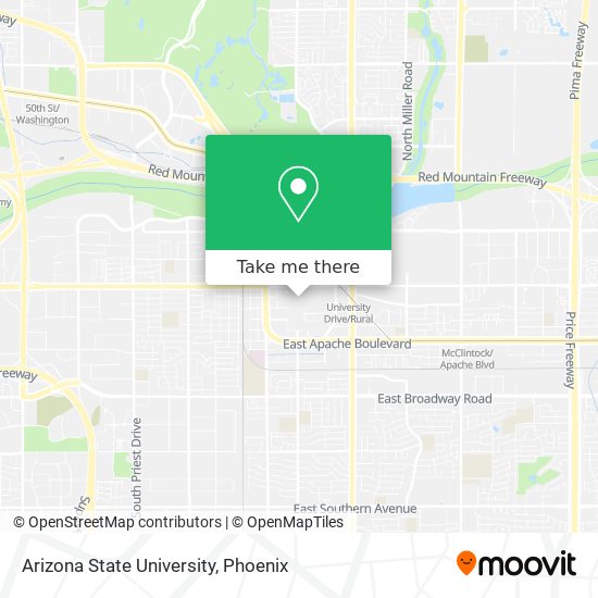 Mapa de Arizona State University