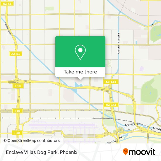 Enclave Villas Dog Park map
