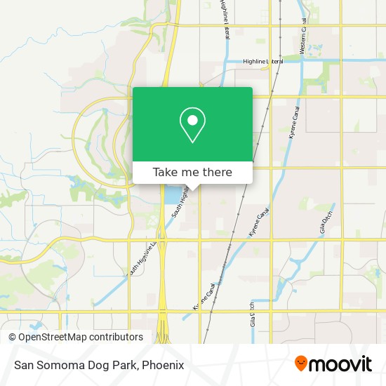 San Somoma Dog Park map