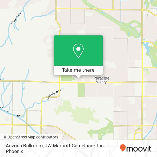 Mapa de Arizona Ballroom, JW Marriott Camelback Inn