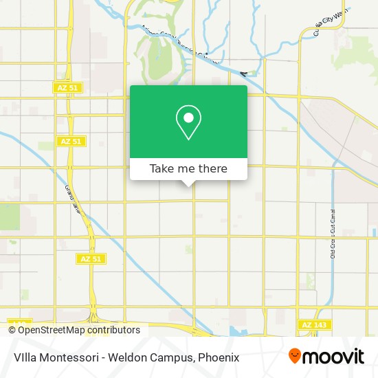 Mapa de VIlla Montessori - Weldon Campus