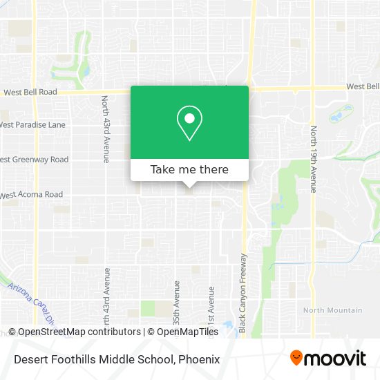 Mapa de Desert Foothills Middle School