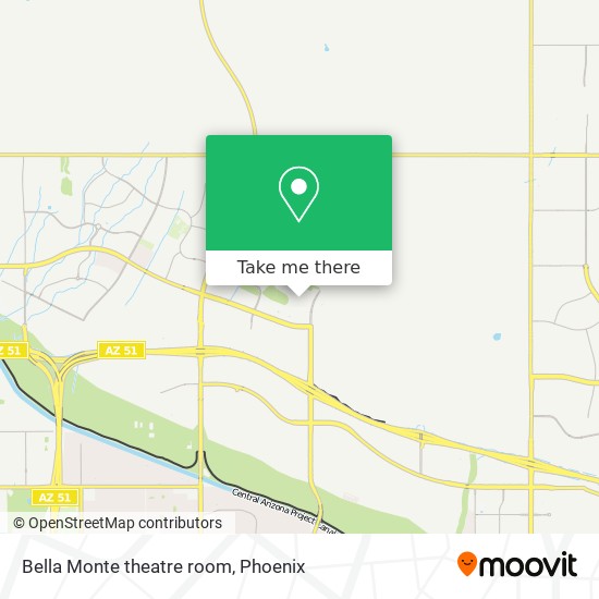 Mapa de Bella Monte theatre room