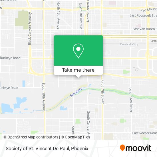 Society of St. Vincent De Paul map