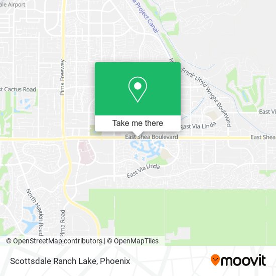 Scottsdale Ranch Lake map