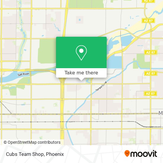 Mapa de Cubs Team Shop