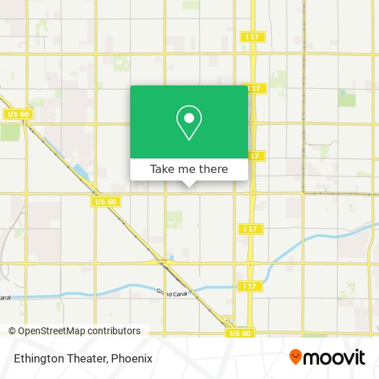 Ethington Theater map