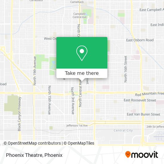 Mapa de Phoenix Theatre