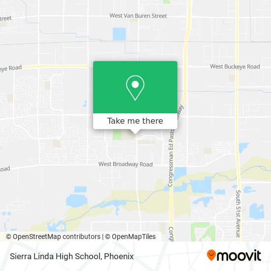 Sierra Linda High School map