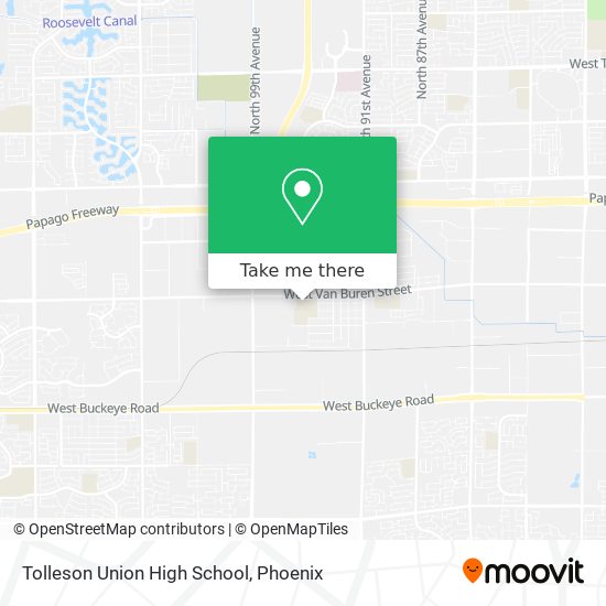 Tolleson Union High School map