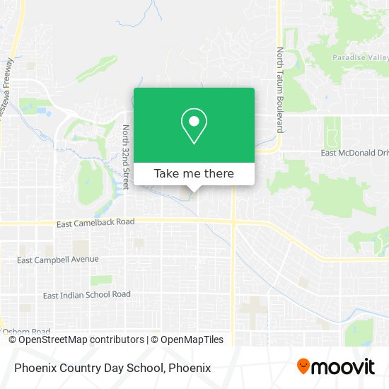 Phoenix Country Day School map