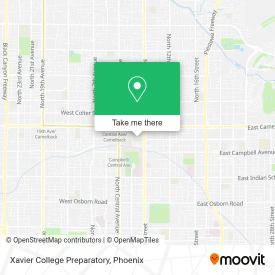 Xavier College Preparatory map
