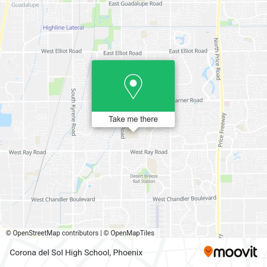 Corona del Sol High School map
