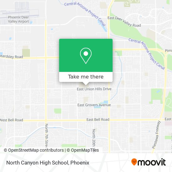 Mapa de North Canyon High School