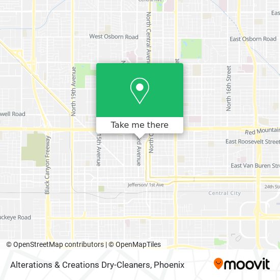 Alterations & Creations Dry-Cleaners map