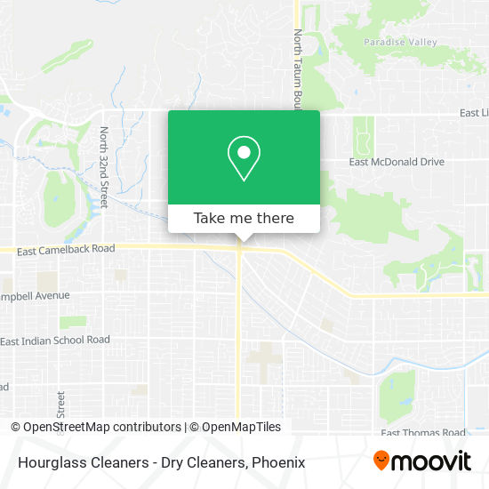 Hourglass Cleaners - Dry Cleaners map