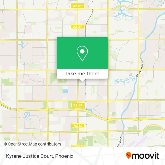 Kyrene Justice Court map