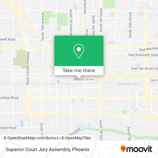 Superior Court Jury Assembly map