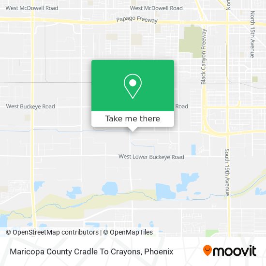 Mapa de Maricopa County Cradle To Crayons